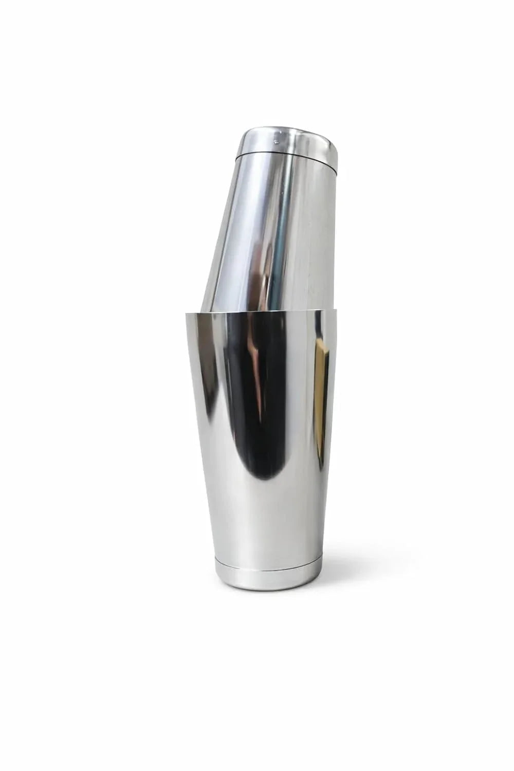 Kara 2-piece cocktail shaker with a sleek silver finish