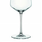 Aura modern white wine glass with an angular bowl and long stem 2