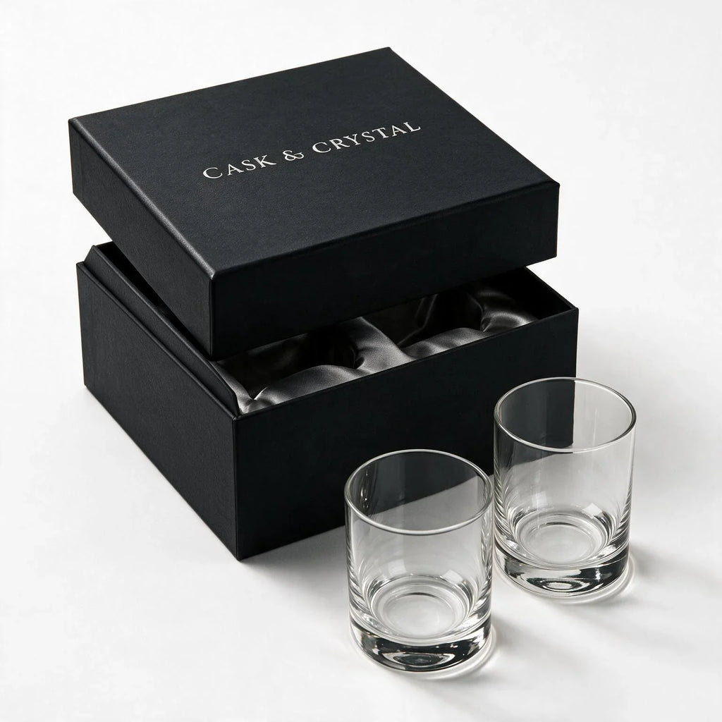 Silas clear whisky glass with a smooth finish and heavy base