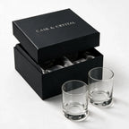 Silas clear whisky glass with a smooth finish and heavy base