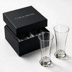 Orbit modern beer glass with a clear base and rounded profile 7