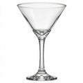 Vesper clear cocktail glass with star cut facets and a classic martini bowl 