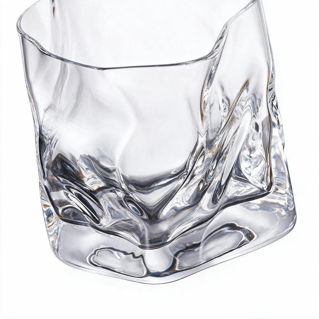Bishop modern whisky glass featuring a twisted angular silhouette and heavy base 4