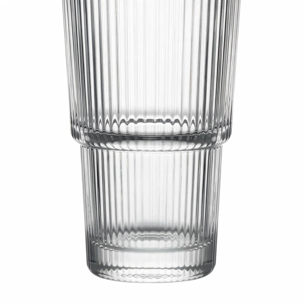 Riva clear cocktail glass with ribbed texture