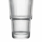 Riva clear cocktail glass with ribbed texture