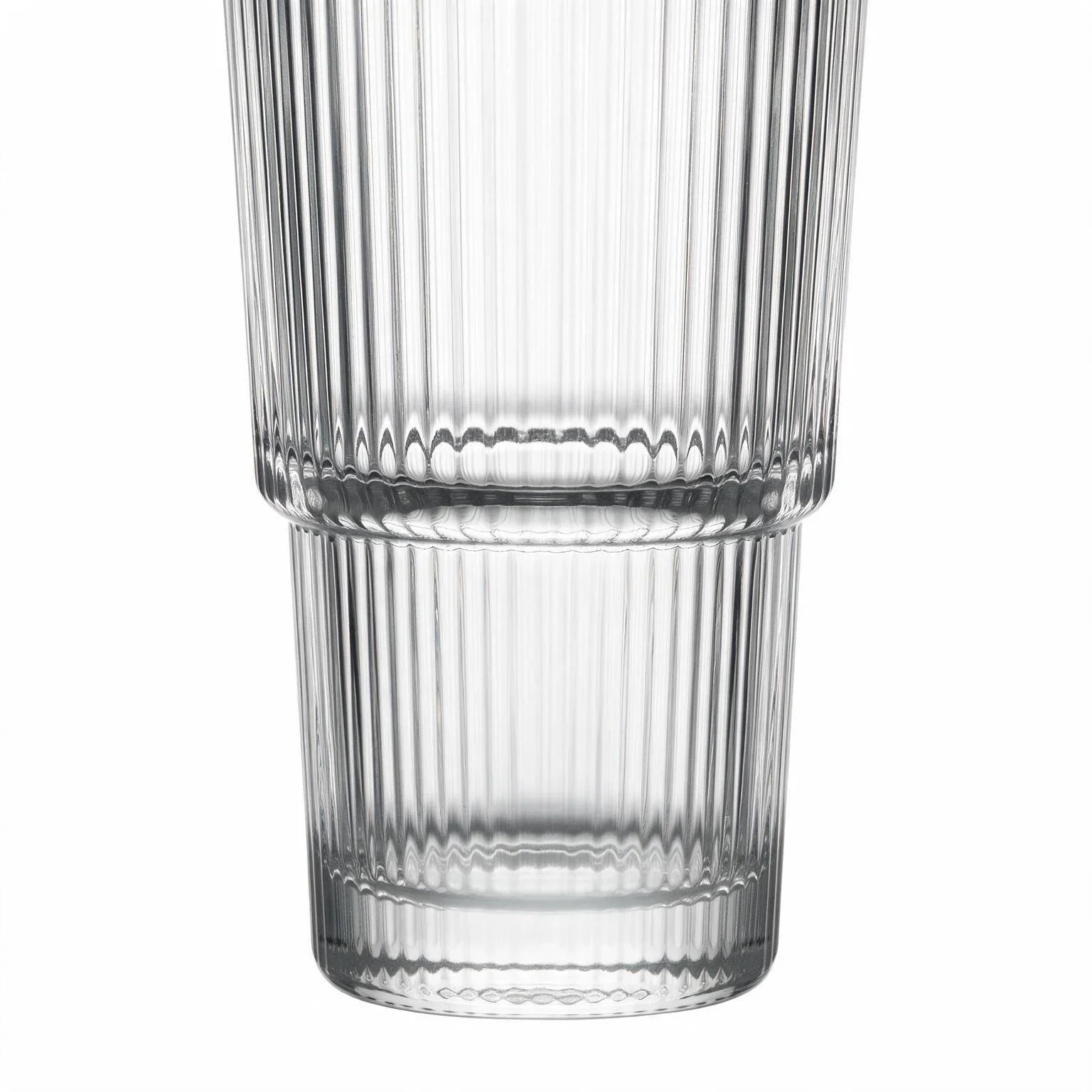 Riva clear cocktail glass with ribbed texture