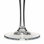 Vantage elegant champagne flute featuring a deep V-shaped conical bowl and long stem 3