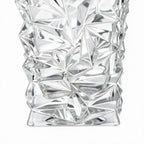 Westmoor clear whisky decanter with diamond cut facets and a square base
