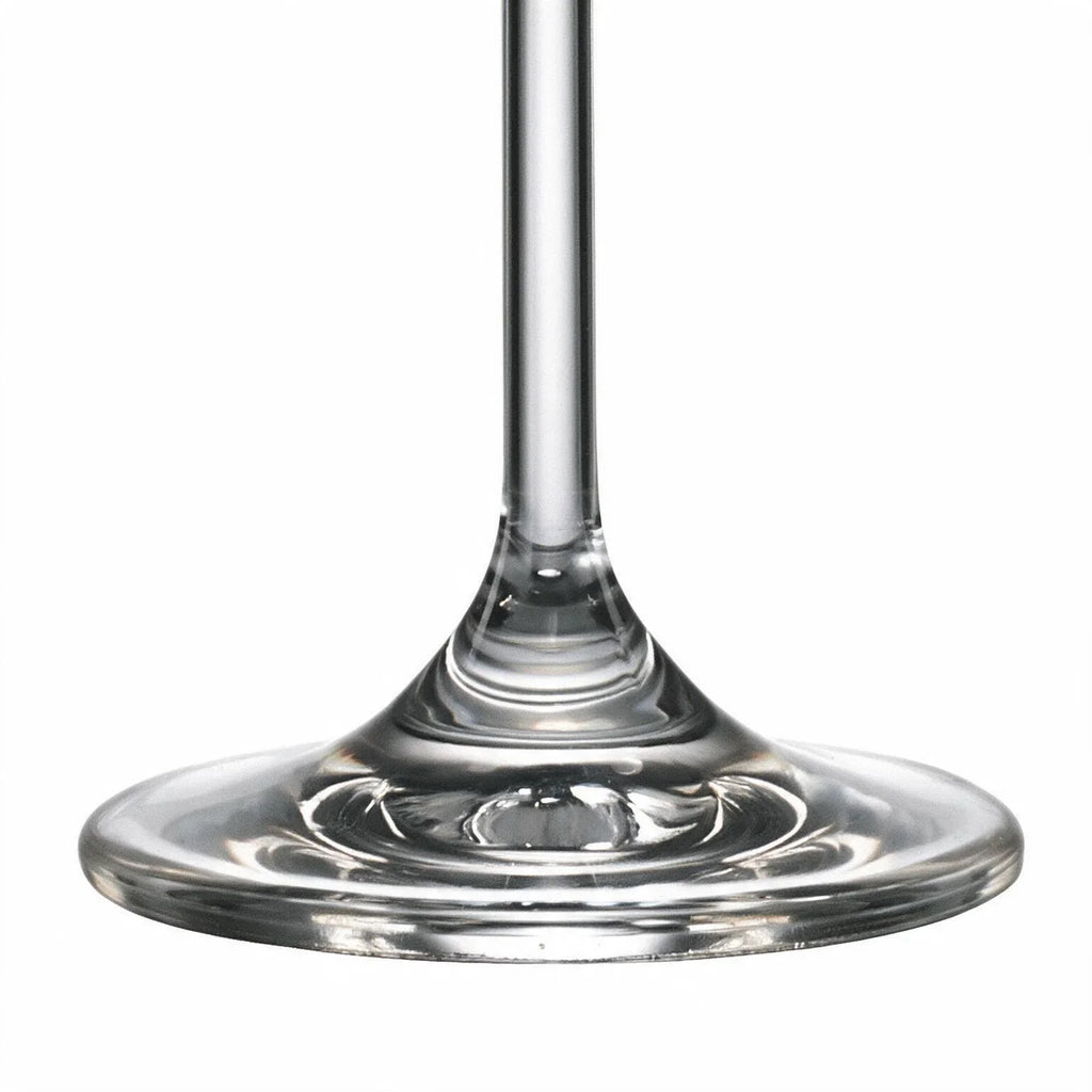 Sloane clear wine glass with a straight cylindrical bowl and slender stem