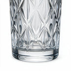 Sabine clear cocktail glass with diamond cut facets