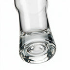 Alden clear beer glass with a contoured pilsner silhouette