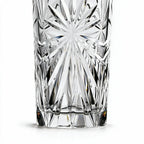 Orion clear cocktail glass with star cut facets