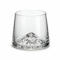 Vale modern whiskey glass with a sculpted mountain base and subtly tapered sides 1