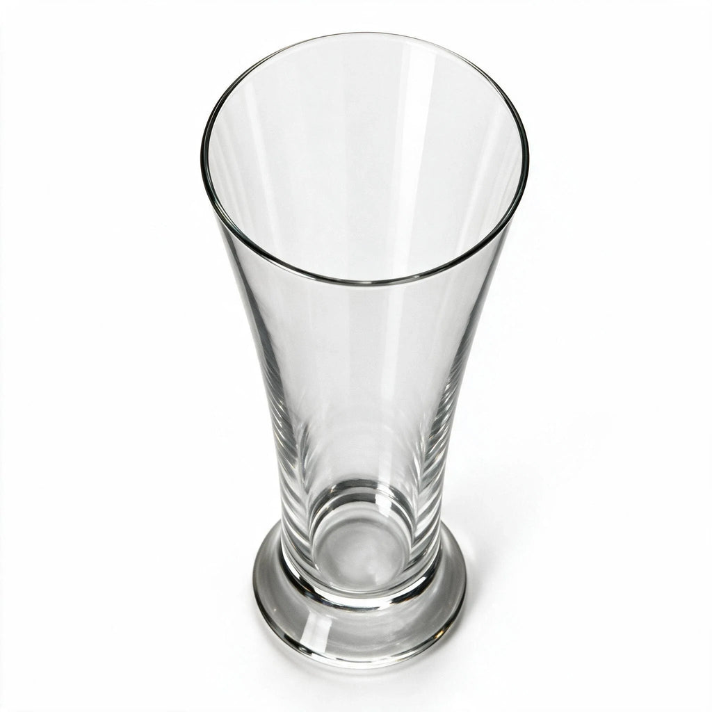 Orbit modern beer glass with a clear base and rounded profile 2