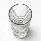 Riva clear cocktail glass with ribbed texture