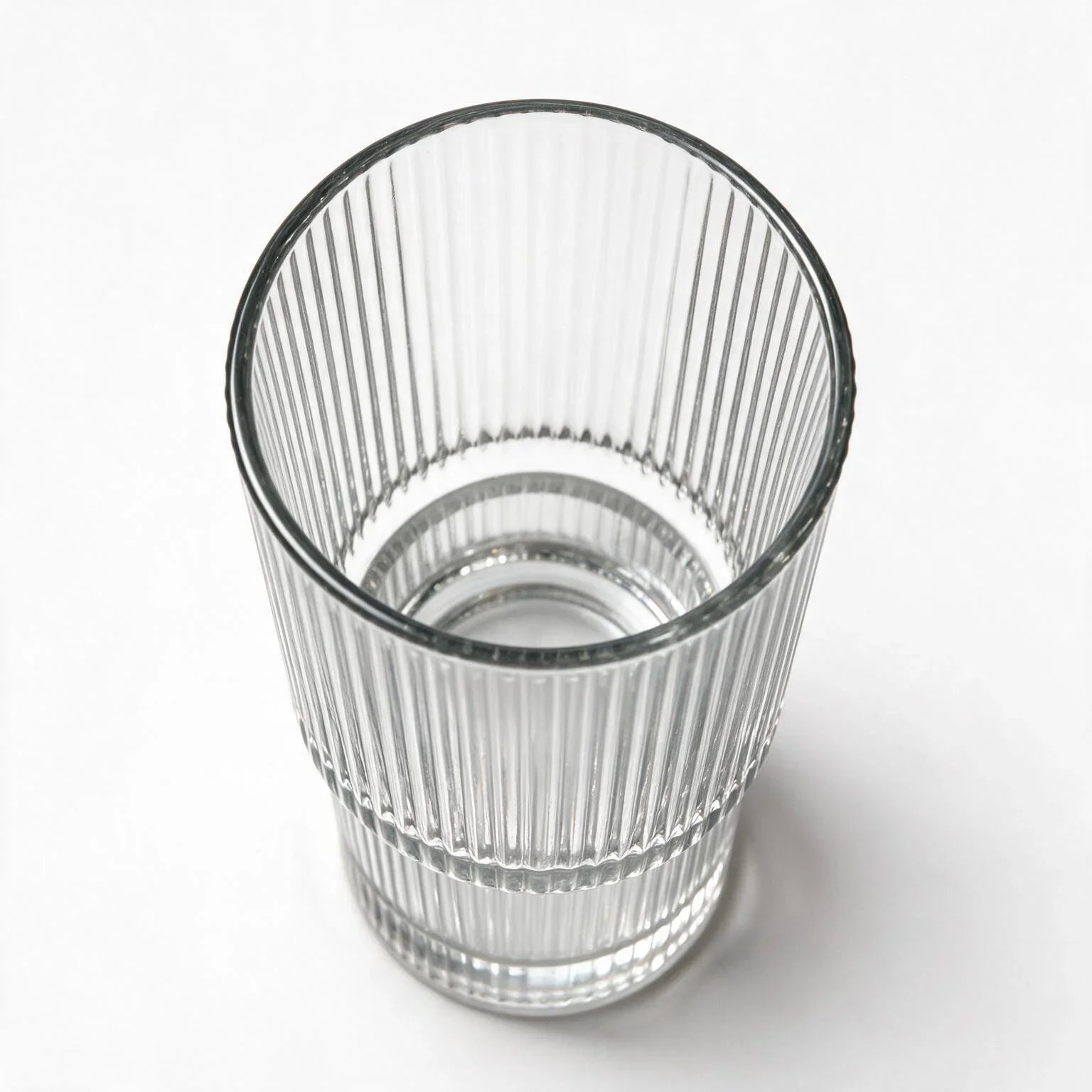 Riva clear cocktail glass with ribbed texture