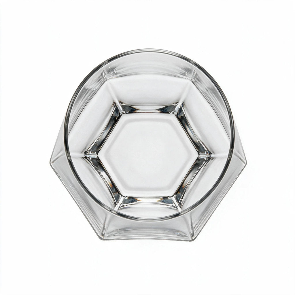 Ridge classic whisky glass featuring deep vertical cuts along the base 4