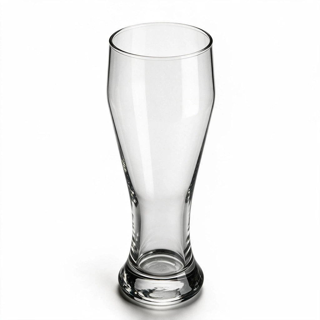 Hollis classic tall beer glass featuring a curved silhouette and narrow base