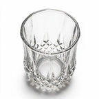 Lyra classic whisky glass featuring a geometric diamond pattern and softly faceted sides 5