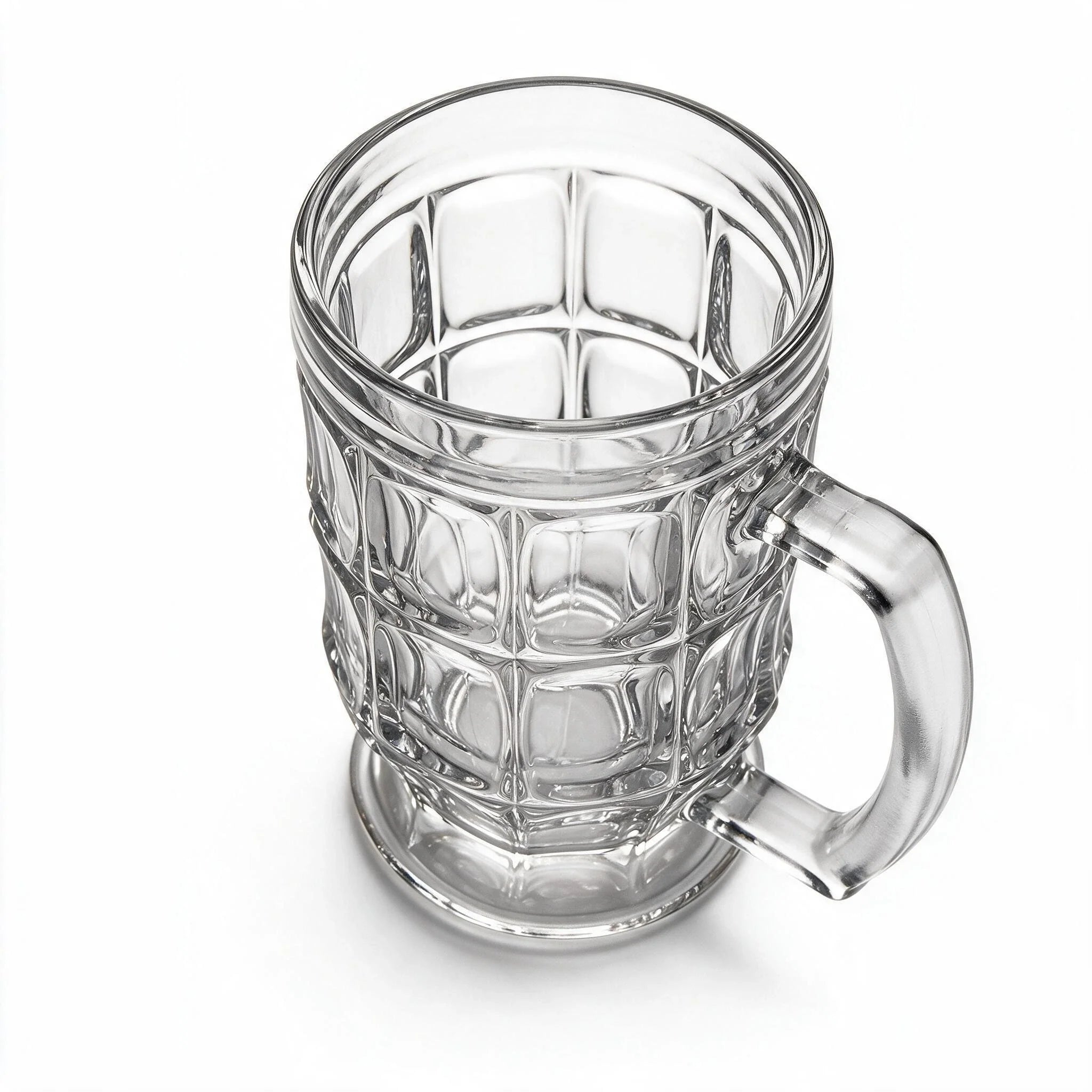 Tavern classic beer mug featuring a dimpled pattern and sturdy handle 2