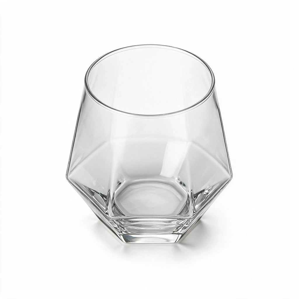 Ridge classic whisky glass featuring deep vertical cuts along the base 2