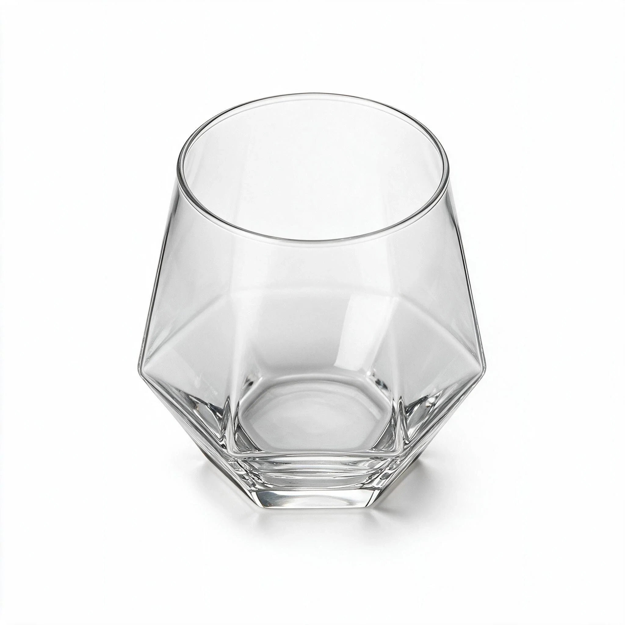 Ridge classic whisky glass featuring deep vertical cuts along the base 2
