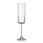 Sloane clear wine glass with a straight cylindrical bowl and slender stem