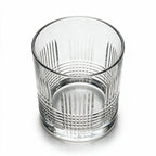 Knox classic whisky glass featuring sharp linear cuts and a flat base 2