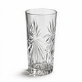 Orion clear cocktail glass with star cut facets