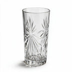 Orion clear cocktail glass with star cut facets