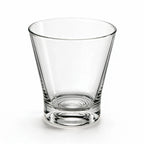 Flare modern whisky glass featuring a clean flared silhouette and heavy base