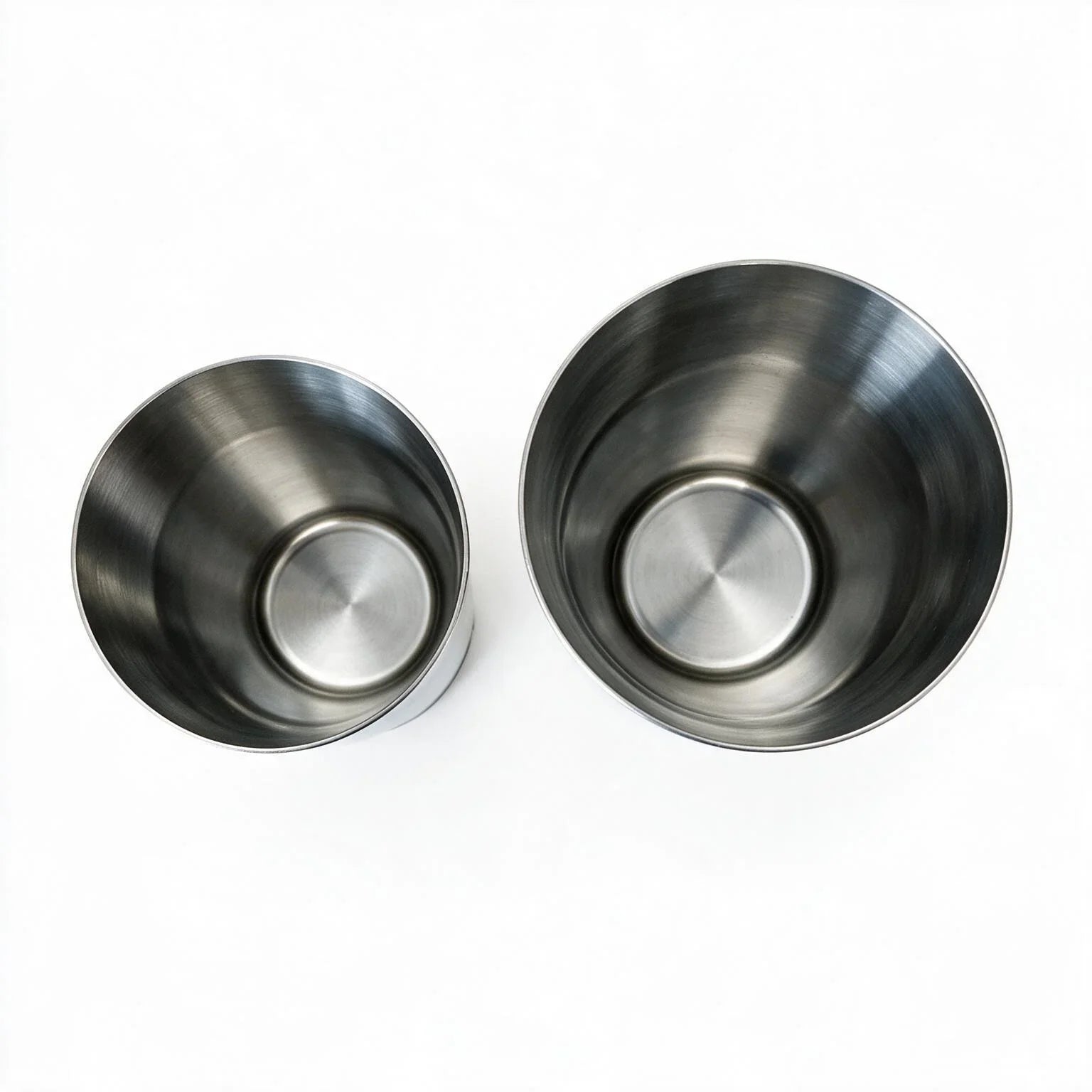 Kara 2-piece cocktail shaker with a sleek silver finish