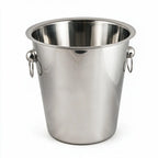 Corin silver wine bucket with ring handles and a polished finish