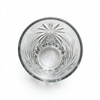 Orion clear cocktail glass with star cut facets