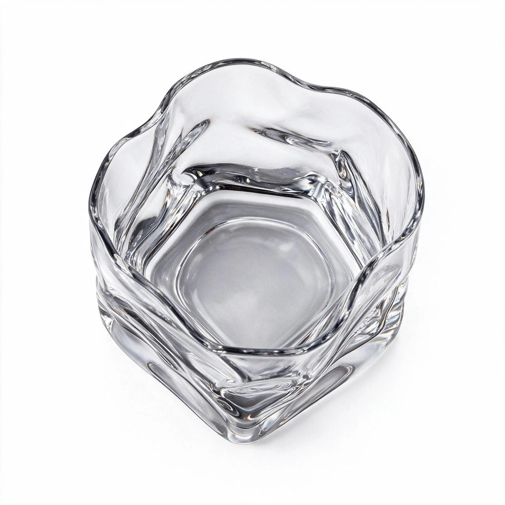 Bishop modern whisky glass featuring a twisted angular silhouette and heavy base 3