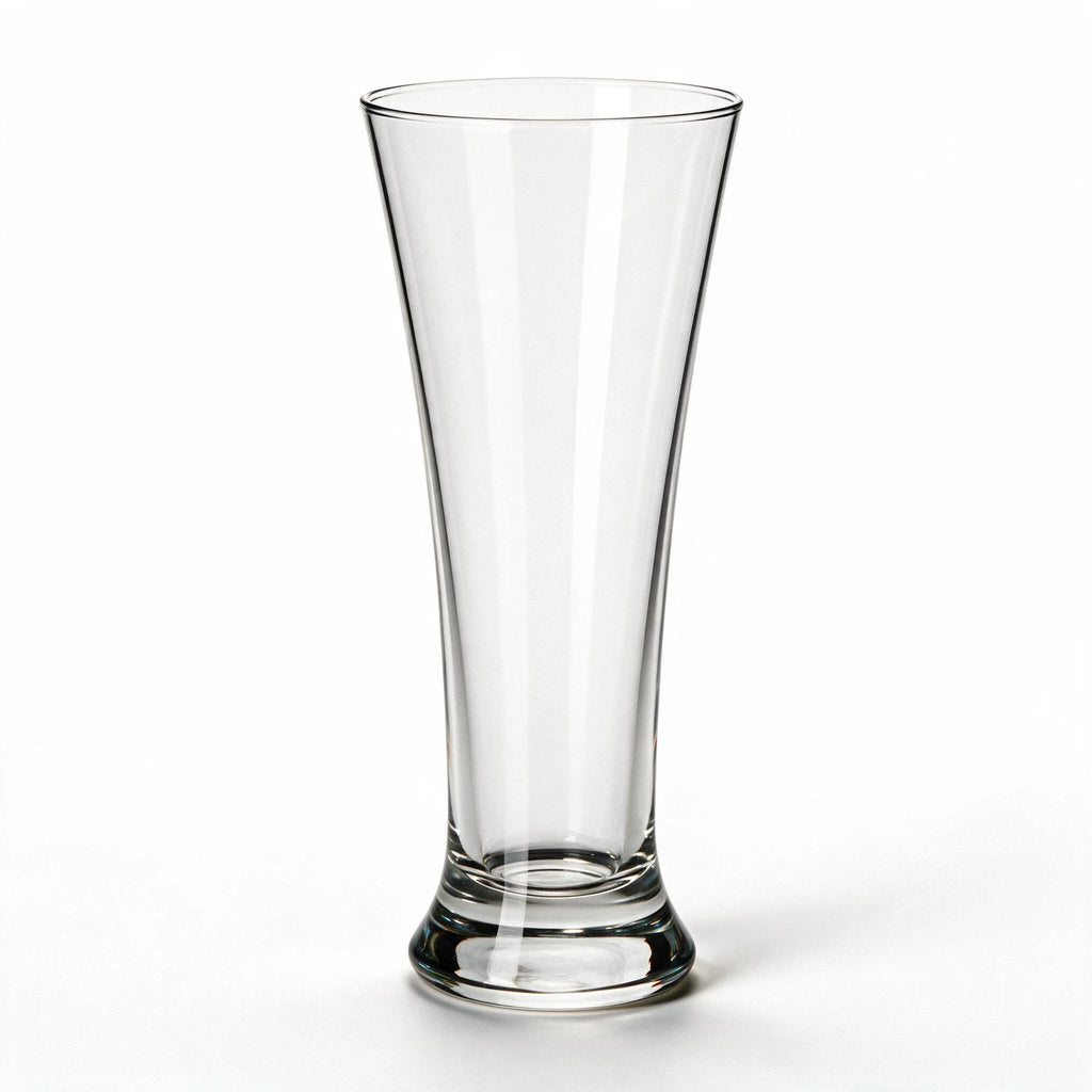 Orbit modern beer glass with a clear base and rounded profile 3