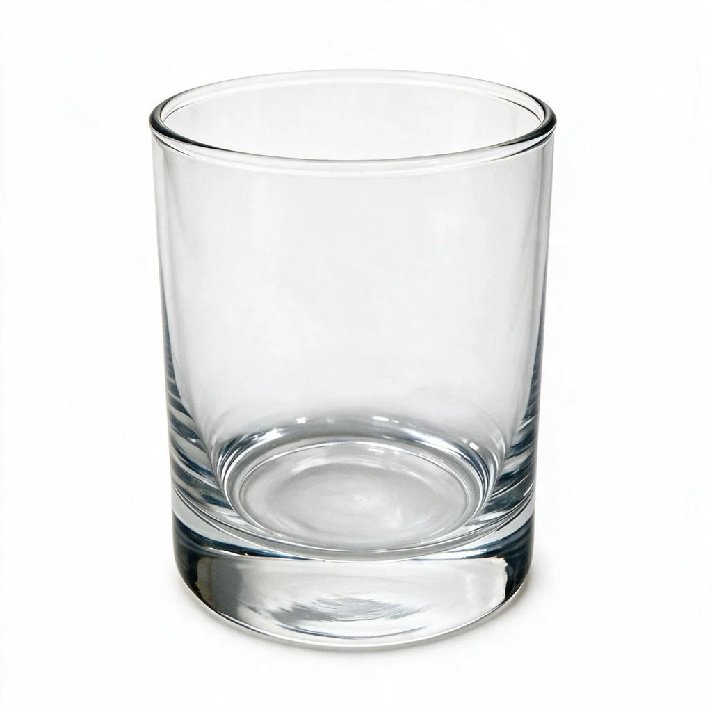 Silas clear whisky glass with a smooth finish and heavy base