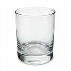 Silas clear whisky glass with a smooth finish and heavy base