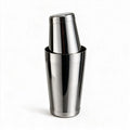 Kara 2-piece cocktail shaker with a sleek silver finish