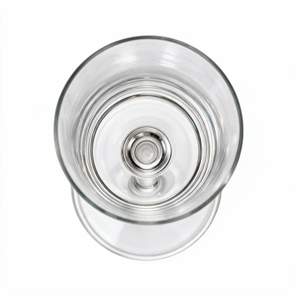 Sloane clear wine glass with a straight cylindrical bowl and slender stem