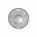 Sabine clear cocktail glass with diamond cut facets