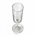 Sloane clear wine glass with a straight cylindrical bowl and slender stem