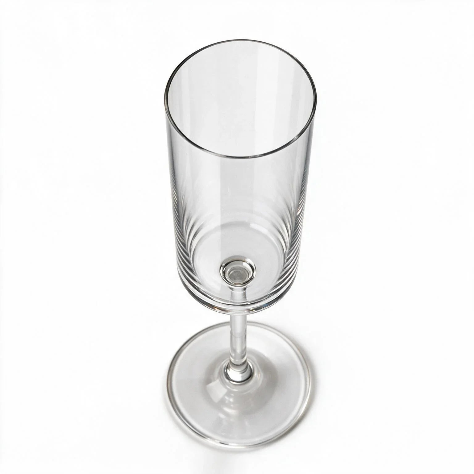 Sloane clear wine glass with a straight cylindrical bowl and slender stem