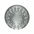Harlow classic whisky glass with a geometric diamond pattern and flat base 4