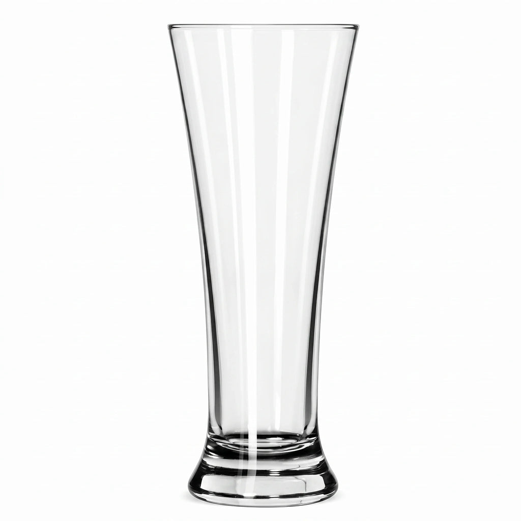 Orbit modern beer glass with a clear base and rounded profile 1