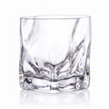 Bishop modern whisky glass featuring a twisted angular silhouette and heavy base 1
