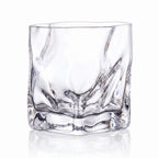 Bishop modern whisky glass featuring a twisted angular silhouette and heavy base 1