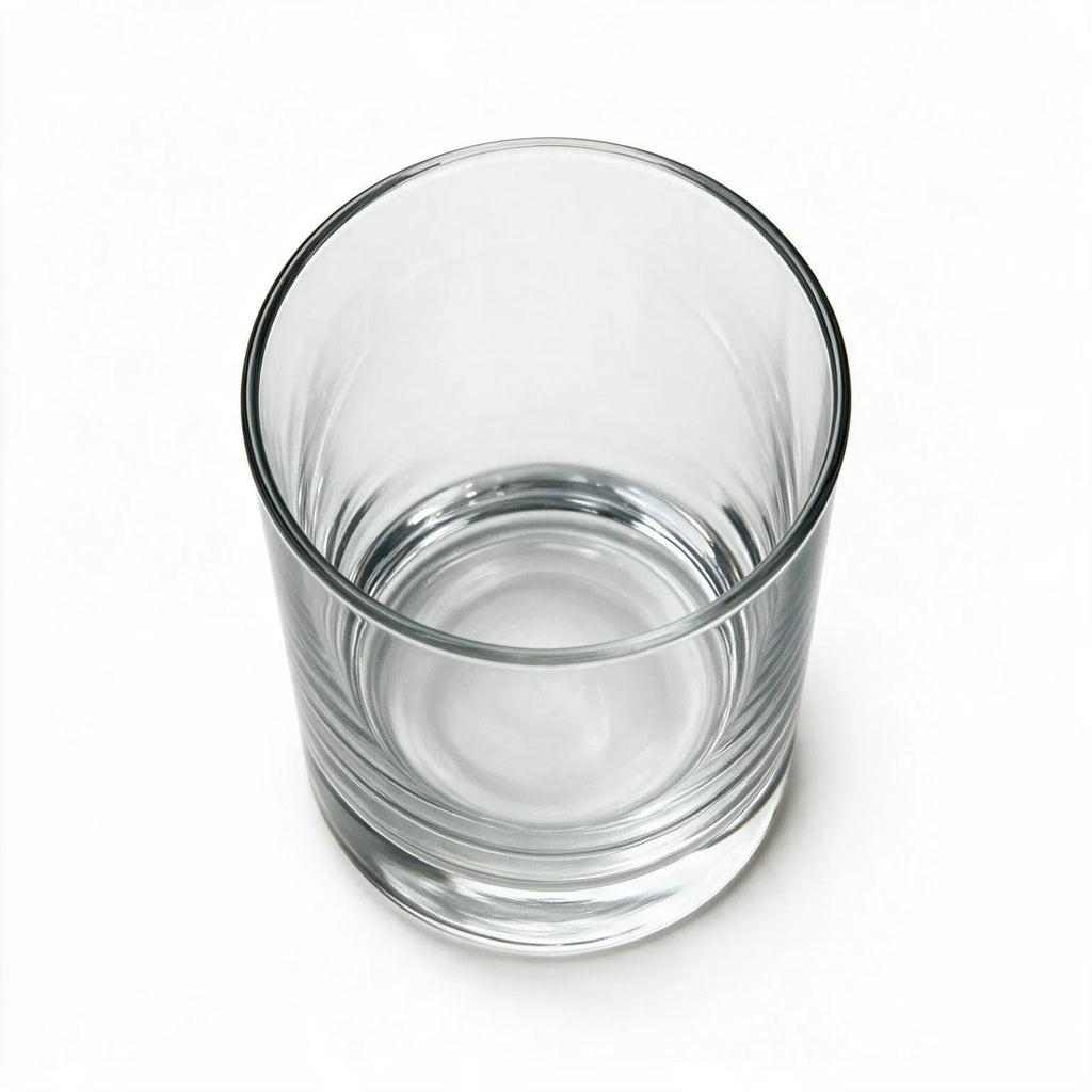 Silas clear whisky glass with a smooth finish and heavy base