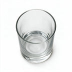 Silas clear whisky glass with a smooth finish and heavy base