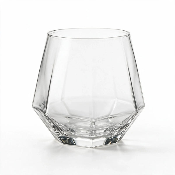 Ridge classic whiskey glass featuring deep vertical cuts along the base